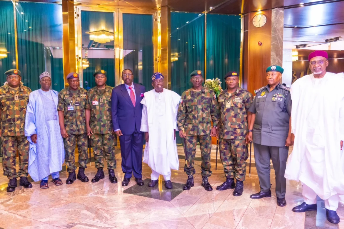 President-Bola-Tinubu-meets-with-Service-Chiefs-1 Service Chiefs