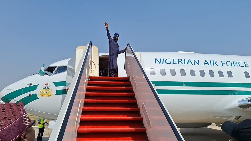 Tinubu-plane Tinubu Plane