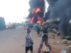 Tanker Explosion Kills 8 in Oluku Market Edo State, Many Injured