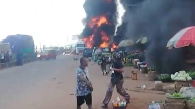 Tanker Explosion Kills 8 in Oluku Market Edo State, Many Injured